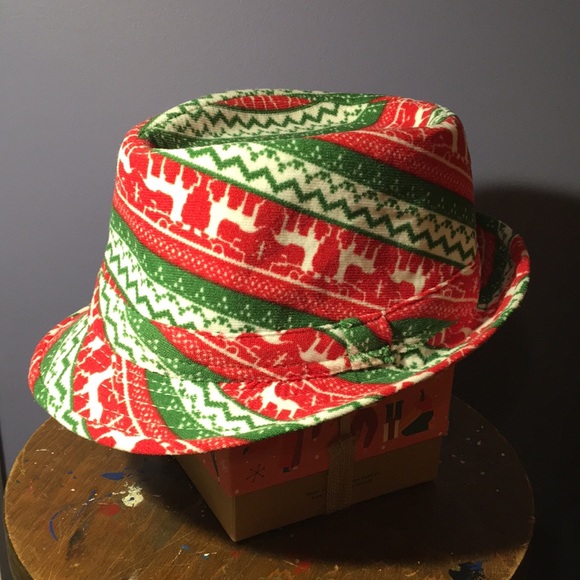Oriental Trading Company holiday hat Short brim Trilby cap Large - Picture 1 of 9